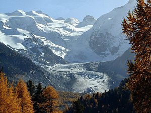 Glacier Morteratsch, Bernina Pass, Switzerland, Oct 2001