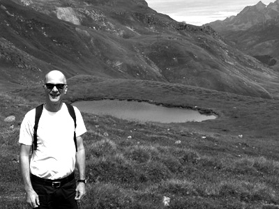 Theo auf dem Septimer Pass